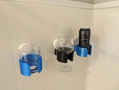 Shower Beverage Holder 3D Printer Model