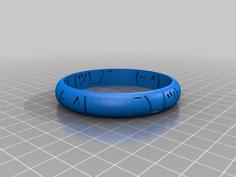 (~_^) ¯_(ツ)_/¯ Bracelet 3D Printer Model