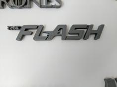 The Flash Logo (CW) 3D Printer Model