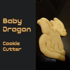 Baby Dragon Cookie Cutter 3D Printer Model