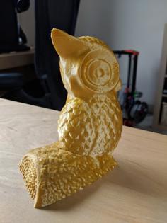 Owl Bookend On A Log 3D Printer Model