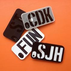 Monogrammed IPhone 4, 4S, 5, 5S, And 6 Case 3D Printer Model