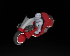 Tofty’s Space Dwarf Sci-Fi Bike 28mm 3D Printer Model