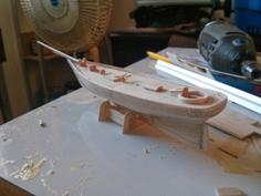 Yatch America Scale Model (esc: 1:200) (No 3D Print, CNC Routing) 3D Printer Model