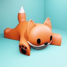 Fox Phone Holder 3D Printer Model