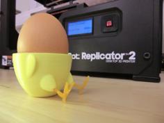 Standing-Sitting Chick Egg Cup (smooth Surface) 3D Printer Model