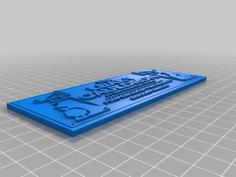 Leaky Cauldron Sign 3D Printer Model