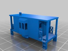 Union Railroad Short Caboose 3D Printer Model