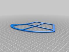 Fitted Face Mask Template 3D Printer Model