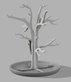 Modern Jewellery Stand Tree 3D Printer Model