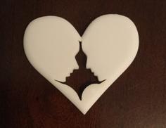 Heart Couple 3D Printer Model