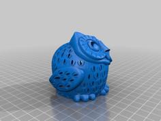 Owl Tealight-mirror Version 3D Printer Model