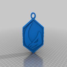 Mandalorian A Clan Of Two Sign Badge Keychain 3D Printer Model