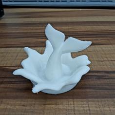 Diving Whale Bowl 3D Printer Model