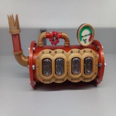 Steampunk Nixie Tube Clock II 3D Printer Model