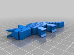 Tri-flex-atops Keychain Remix 3D Printer Model