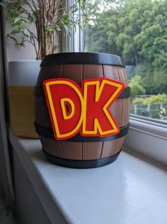 Donkey Kong Barrel XL Multi-part 3D Printer Model