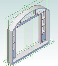 Art Deco / Jugendstil Portal Doors – Lego Compatible 3D Printer Model