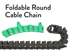 Foldable Round Cable Chain 3D Printer Model