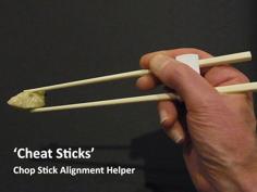 ‘Cheat Sticks’ – The Easy Way To Keep Your Chop Sticks Under Control! 3D Printer Model