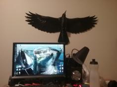 Crow In Flight 3D Printer Model