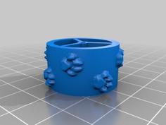 Cat Paws Texture Roller 3D Printer Model