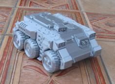 Tofty’s 28mm Wheeled APC Remix 3D Printer Model