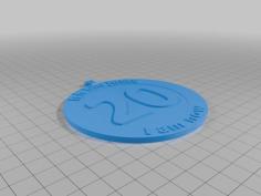 Gift Birthday Necklace / Pendant Age – Geburtstags Kette 3D Printer Model