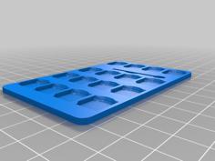 Credit Card Size 16 Micro SD Card Holder 3D Printer Model