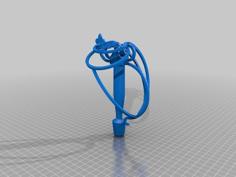 Small Musketeer Rapier Swept Hilt 3D Printer Model