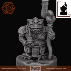 Swamp Shaman 28mm Mini Support Free 3D Printer Model