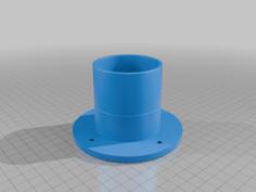 Router Box Dust Collection Flange 3D Printer Model