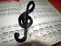 Treble Clef – An Example Of Using The Snake Line Approach… 3D Printer Model