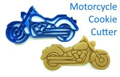 Motorcycle Cookie Cutter (Fondant) 3D Printer Model