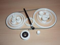 T5 & XL Parametric Pulley 3D Printer Model