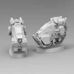 Hover Motorcycle (28mm) 3D Printer Model