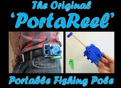 PortaReel Portable Fishing Pole 3D Printer Model