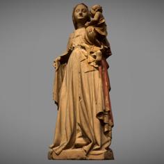 Standing Virgin With Child 3D Printer Model