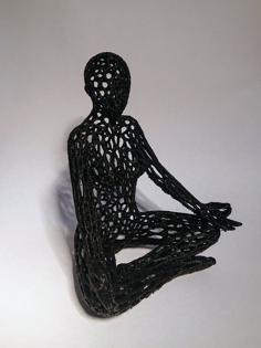 Voronoi Meditation Pose 3D Printer Model