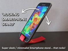 Rocking Smartphone Stand 3D Printer Model