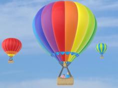 Remix: Hot Air Balloon 1:87 H0 Scale 3D Printer Model