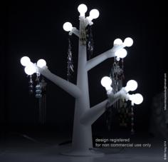 Table Lamp/Jewellery Tree Lamp 3D Printer Model