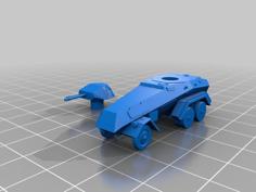 German 6 Wheel Armoured Car 3D Printer Model