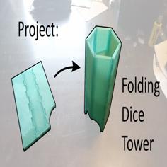 Folding Dice Tower 3D Printer Model