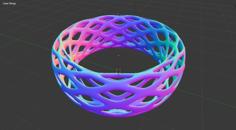 Voronoi Bracelet – Large 3D Printer Model