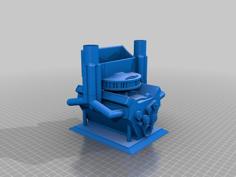 Chevy Engine 350 Cardholder Adapted Modified 3D Printer Model