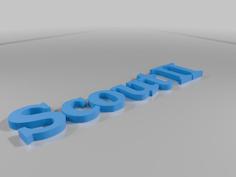 Scout II Logo 3D Printer Model