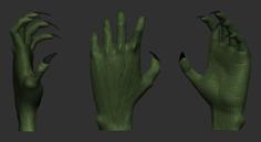 Witch’s Hand (Wall Mountable) 3D Printer Model