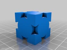 Face-centered Cubic Lattice 3D Printer Model