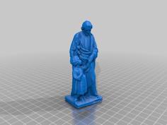 Scan Of 19th Century St. Joseph Statue 3D Printer Model